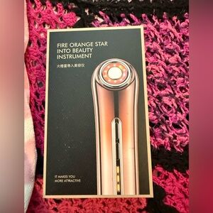 Fire Orange Star Beauty Instrument - Metallic Orange Facial Device